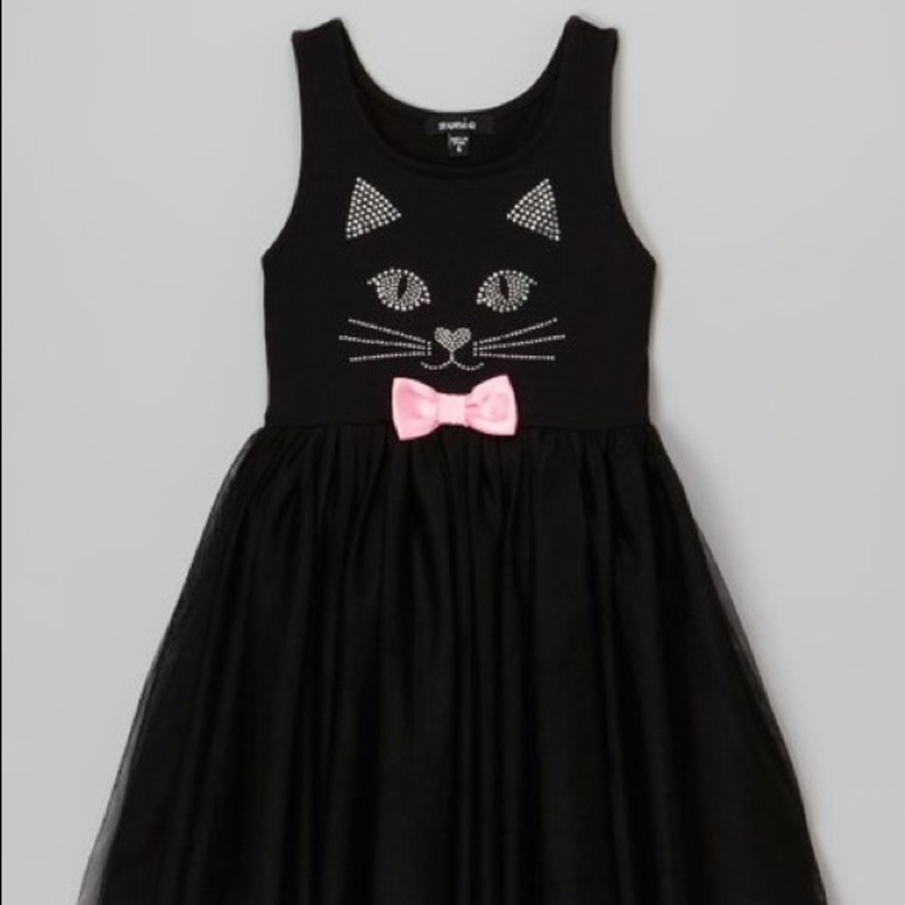 Zunie Children’s Girls Black Cat Tutu Dress